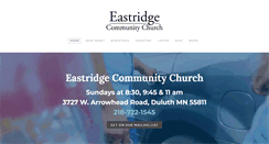 Desktop Screenshot of eastridgechurchduluth.com