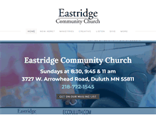 Tablet Screenshot of eastridgechurchduluth.com